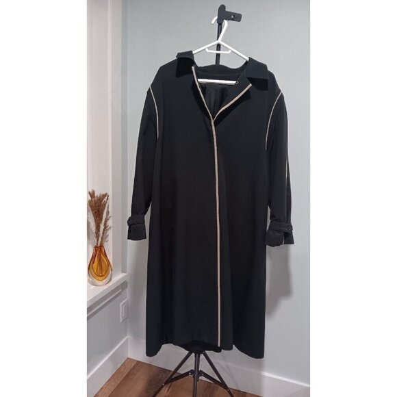 Vintage Yves Venet Trench Coat 47" Long Excellent Condition - Picture 3 of 10